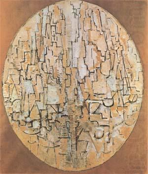 Piet Mondrian Oval Composition (Tree Study) (mk09) china oil painting image